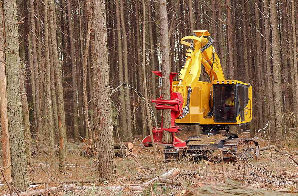 Komatsu Upgrades Tracked Feller-Bunchers