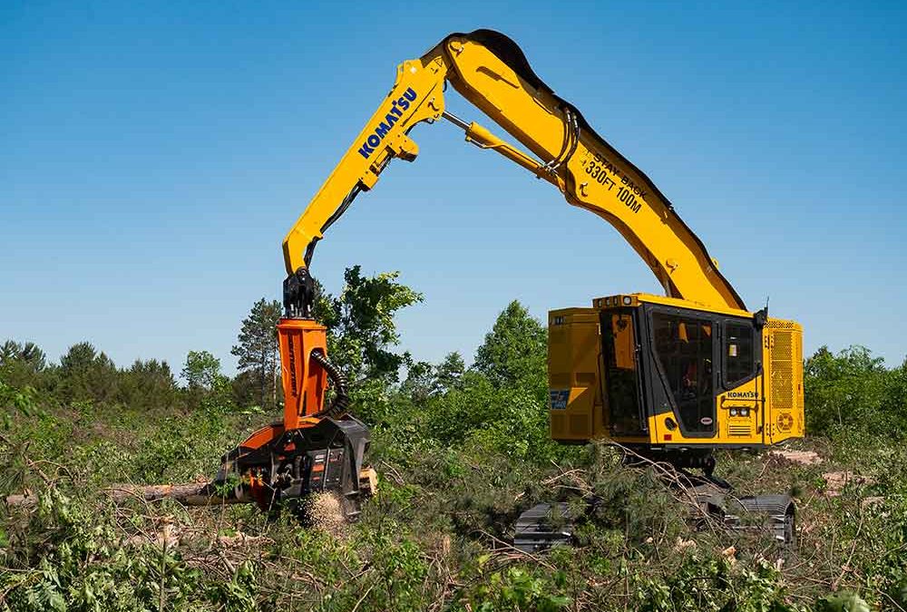 New From Komatsu: XT-5 Tracked Harvesters