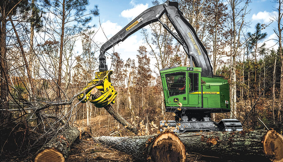 New From John Deere: 859ML Shovel Logger, FL90 Felling Head