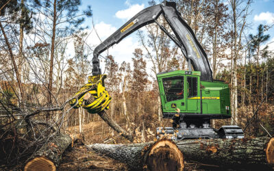 New From John Deere: 859ML Shovel Logger, FL90 Felling Head
